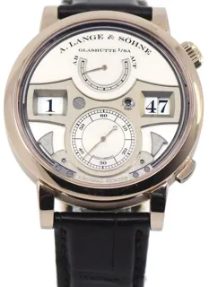 A. Lange & Söhne Zeitwerk 143.050 44mm Yellow gold Silver