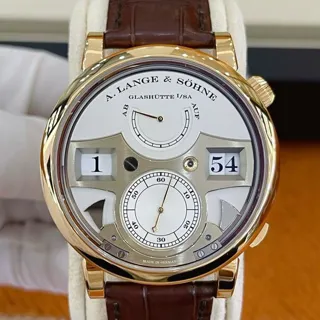 A. Lange & Söhne Zeitwerk 145.032 44mm Rose gold Silver