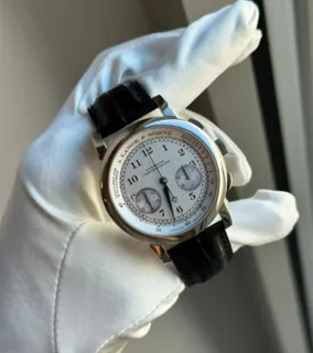 A. Lange 1815 Chronograph 401.026 White gold Silver