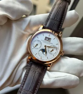 A. Lange Saxonia Annual Calendar Pink Gold / Silver 330.032 Rose gold Silver