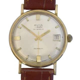 Avia Matic 9ct Gold