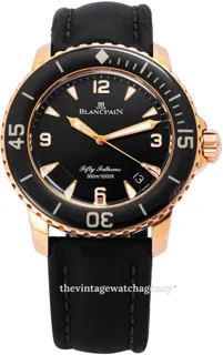 Blancpain Sport Fifty Fathoms 5015 3630 52A Red gold Black