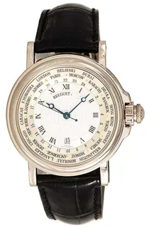 Breguet Marine Hora Mundi World Time 3700BB/12/9V6 White gold Silver