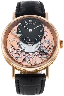 Breguet Tradition 7057br/r9/9w6 Rose gold Black and Golden