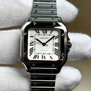 Cartier Santos WSSA0029 Stainless steel Silver