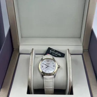 Glashütte Lady Serenade 1-39-22-09-06-44 Yellow gold and Stainless steel White