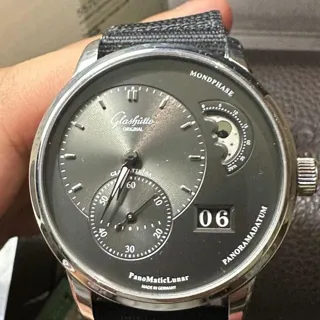 Glashütte PanoMaticLunar 1-90-02-43-32-05 40mm Stainless steel Black