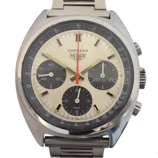 Heuer Carrera 73653 S 39mm Stainless steel Silver