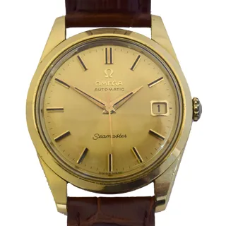 Omega Seamaster 166010-64SC 34mm 18ct Gold Golden