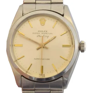 Rolex Air King 5500 34mm Stainless steel Golden