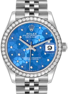 Rolex Datejust 31 278384 Stainless steel Blue floral motif