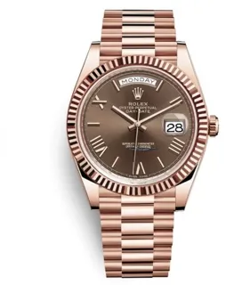 Rolex Day-Date 228235-0002 Rose gold Brown