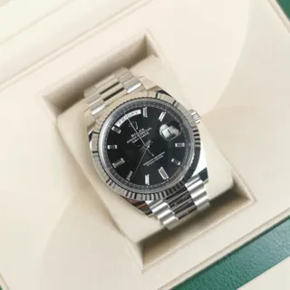 Rolex Day-Date 40 228236-0004 Platinum Black