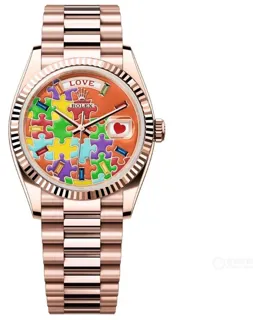 Rolex Day-Date 128235-0063 Rose gold Multi-Color