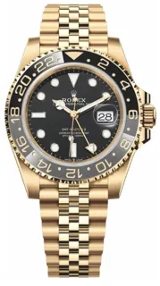 Rolex GMT-Master II 126718GRNR-0001 Yellow gold Black