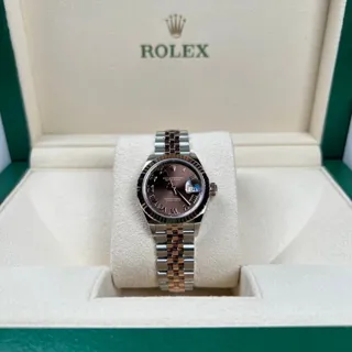 Rolex Lady-Datejust 279171-0009 Rose gold and Stainless steel Brown