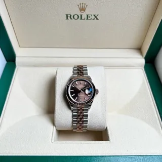 Rolex Lady-Datejust 279171-0017 Rose gold and Stainless steel Brown