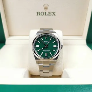 Rolex Oyster Perpetual 124300-0005 Stainless steel Green