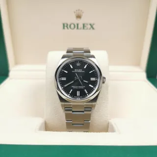 Rolex Oyster Perpetual 126000-0002 Stainless steel Black