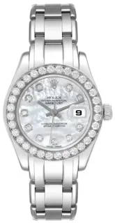 Rolex Pearlmaster 80299 29mm White gold White