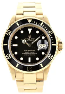 Rolex Submariner 16618 Yellow gold Black