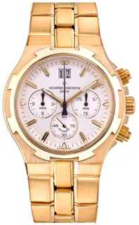 Vacheron Constantin Overseas Chronograph 49140/423J-8791 Yellow gold Silver