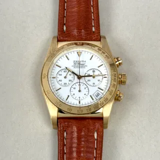 Zenith El Primero Chronograph 06.0050.400/1 Yellow gold White