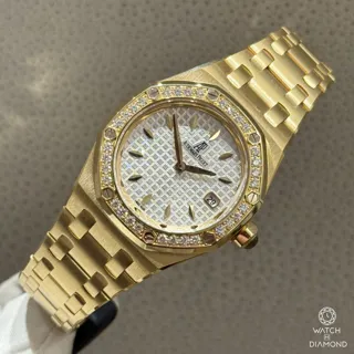 Audemars Piguet Royal Oak 67601BA.ZZ.1230BA.01 Yellow gold Silver