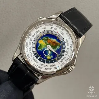 Patek Philippe World Time 5131G-010 White gold Multi-colored