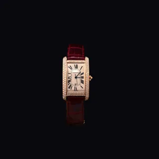 Cartier Tank Américaine 2505 / W2609156 Rose gold White