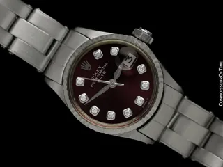 Rolex Datejust 6517 25mm White gold and Stainless steel Wine