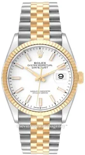 Rolex Datejust 36 126233-0019 Yellow gold and Stainless steel White