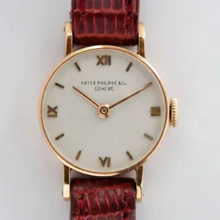 Patek Philippe Vintage 20mm Rose gold Silver