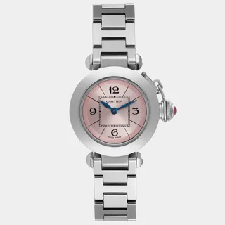 Cartier Miss Pasha W3140008 27mm Stainless steel Pink