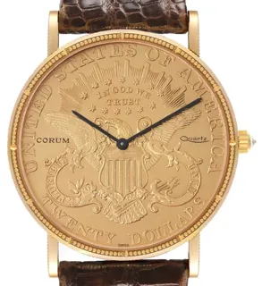 Corum Coin Watch 1900 35.5mm Yellow gold Champagne