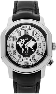 Daniel Roth Vantage Metropolitan World Time 857X10910CNBD Stainless steel Black and Silver