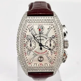 Franck Muller Conquistador 8005 CC 35mm Stainless steel Silver