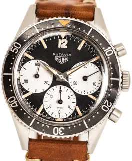 Heuer AUTAVIA Big Eyes Mark II 2446 Stainless steel Black