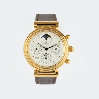 IWC Da Vinci 3750 39mm 18k yellow gold White