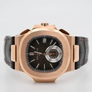 Patek Philippe Nautilus 5980R-001 40.5mm Rose gold Brown