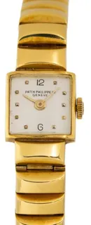 Patek Philippe Vintage 2052-1 15mm Yellow gold Silver