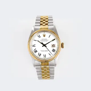 Rolex Datejust 36 16013 Stainless steel and 18k yellow gold White