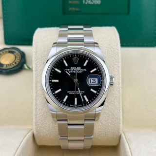 Rolex Datejust 36 126200-0004 Stainless steel Black