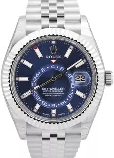 Rolex Sky-Dweller 326934-0004 42mm White gold and Stainless steel Blue