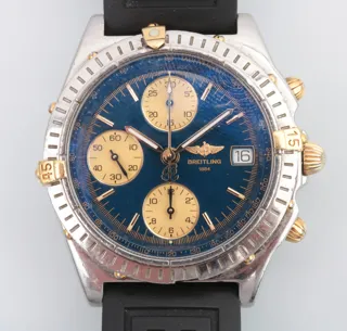 Breitling Chronomat B13050.1 40mm 18k Gold and Stainless steel Blue