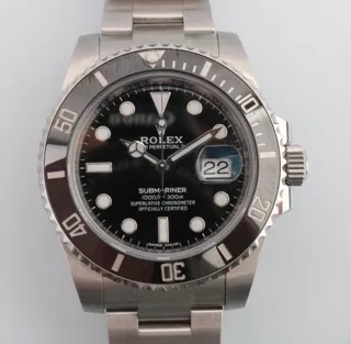 Rolex Submariner 116610 40mm Ceramic and Stainless steel Black