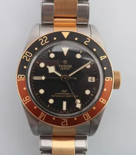 Tudor Black Bay GMT 79833 41mm Stainless steel and gold Black