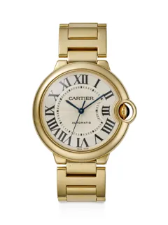 Cartier Ballon Bleu 3002 Yellow gold Silver