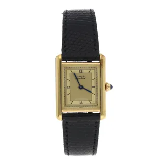 Cartier Tank 681006 Silver and Gilt Golden