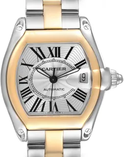 Cartier Roadster w62031y4 38mm Stainless steel and 18k yellow gold Silver